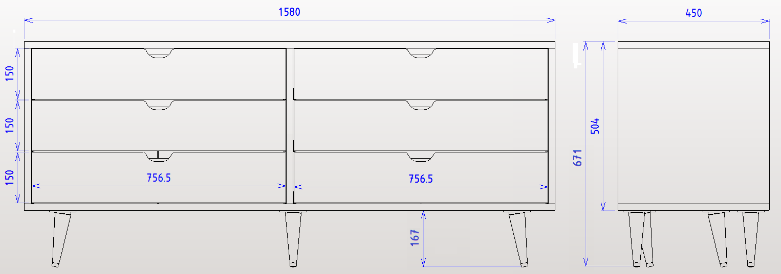 LISSE CÓMODA 160